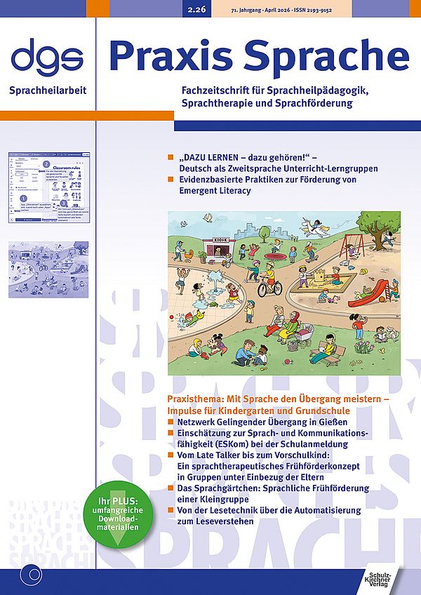 Titelbil der Praxis Sprache, Praxisthema Übergänge gestalten