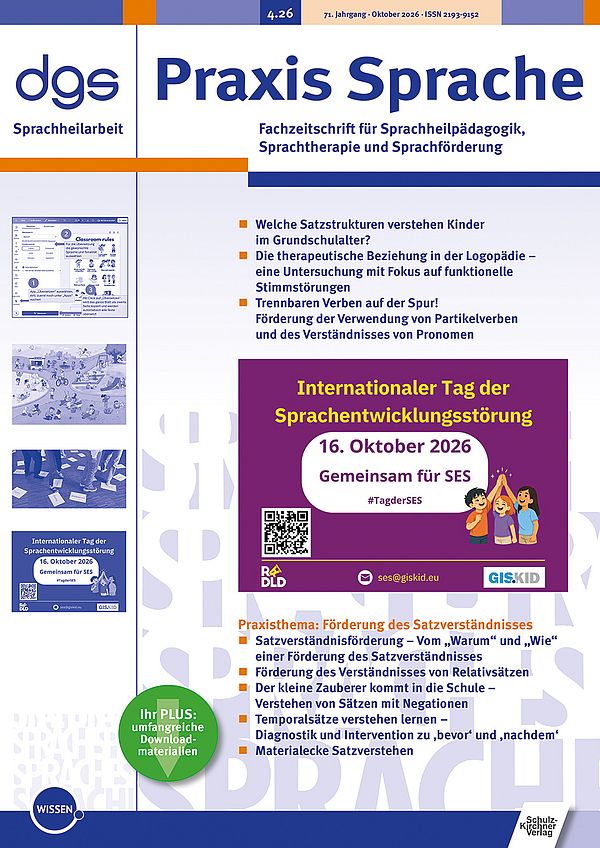 Titelbild der Praxis Sprache